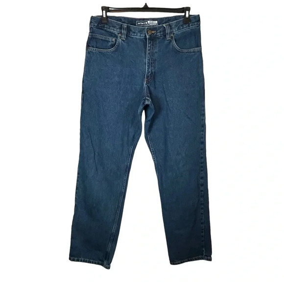 CARHARTT‎ RELAXED FIT JEANS EXCELLENT CONDITION MEN'S SIZE 34/34 - Picture 1 of 8